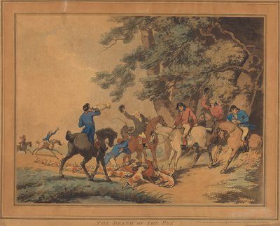 Der Tod des Fuchses von Thomas Rowlandson