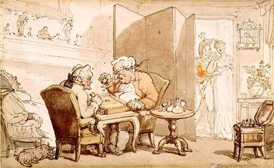 Die Würfler von Thomas Rowlandson