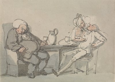 Der überwältigte Doktor von Thomas Rowlandson