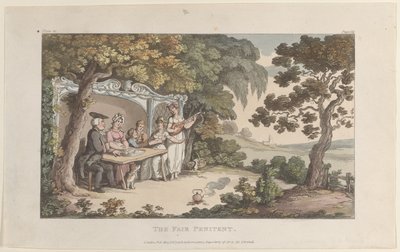 Die schöne Büßerin, aus Der Pfarrer von Wakefield von Thomas Rowlandson