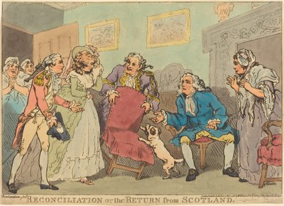 Die Versöhnung oder Die Rückkehr aus Schottland von Thomas Rowlandson