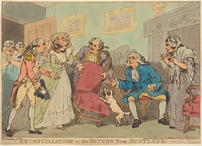 Die Versöhnung oder Die Rückkehr aus Schottland von Thomas Rowlandson