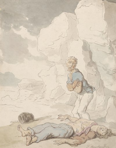 Die schiffbrüchigen Matrosen von Thomas Rowlandson