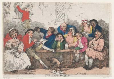 Die Slang-Gesellschaft, 24. Juli 1785 von Thomas Rowlandson