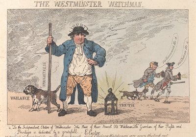 Der Westminster Wächter von Thomas Rowlandson