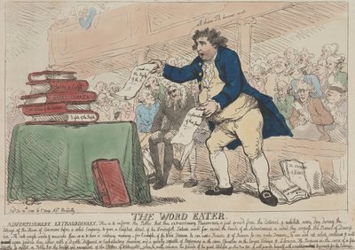 Der Wortfresser von Thomas Rowlandson