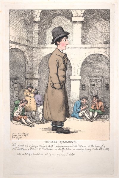 Thomas Simmons, 9. November 1807 von Thomas Rowlandson