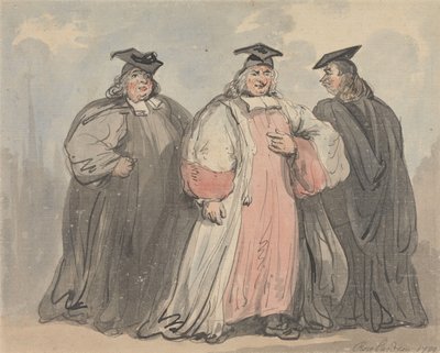 Drei klerikale Gelehrte von Thomas Rowlandson