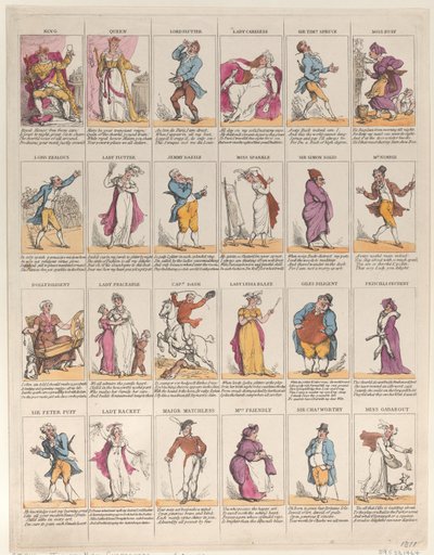Charaktere der Zwölften Nacht von Thomas Rowlandson