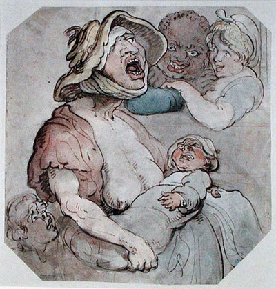 Unterbrochene Amme von Thomas Rowlandson