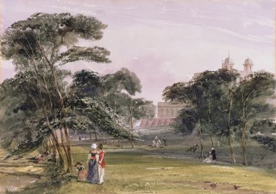 Figuren im Park unterhalb des Observatoriums, Greenwich, um 1850 von Thomas Shotter Boys