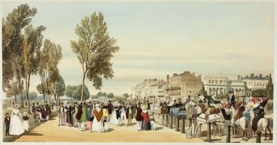 Hyde Park in der Nähe des Crosvenor Gate, Tafel sechzehn aus Originalansichten von London wie es ist von Thomas Shotter Boys