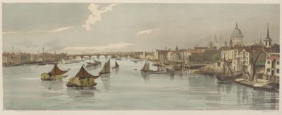 London wie es ist: Blackfriars, von der Southwark-Brücke aus von Thomas Shotter Boys