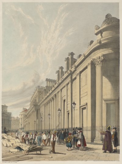 London wie es ist: Die Bank, Blick Richtung Mansion House von Thomas Shotter Boys