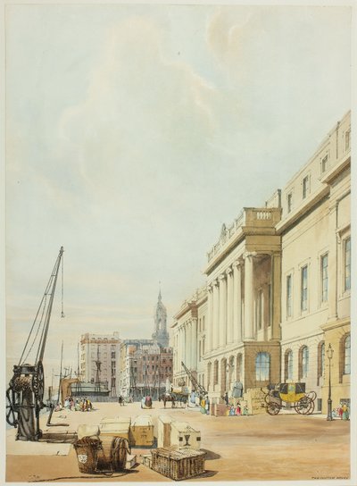 Das Zollhaus, dritte Platte aus Originalansichten von London wie es ist von Thomas Shotter Boys