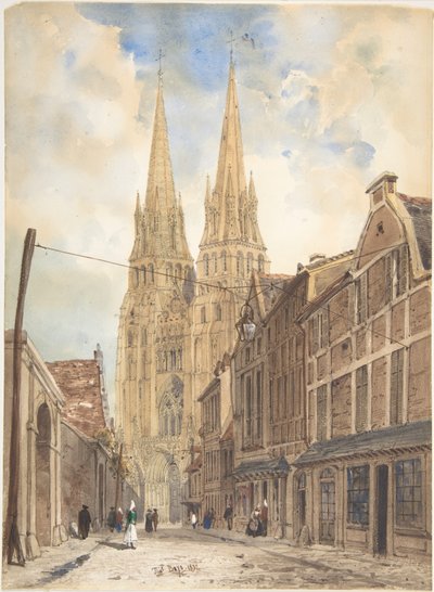 Ansicht von Bayeux von Thomas Shotter Boys