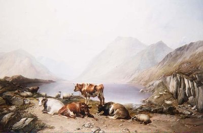Eine Rast auf der Wanderung, Loch Etive von Thomas Sidney Cooper