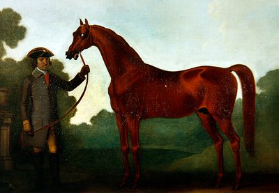 Mr. Charles Wilsons Araber mit einem Stallburschen von Thomas Spencer