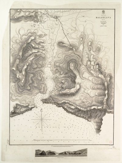 Balaklava-Bucht, Schwarzes Meer, vermessen von Kommandant Spratt der HMSV 