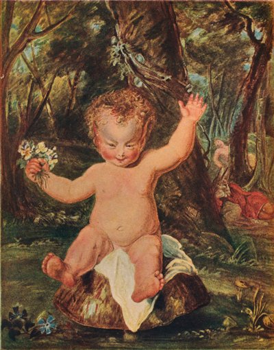 Puck, nach einer Aquarellzeichnung von Stoddart, nach Reynolds, 1789, 1903 von Thomas Stothard