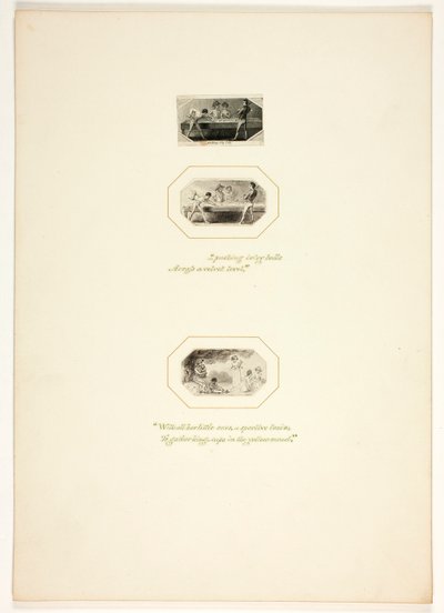 Studie für eine Platte aus The Task von Thomas Stothard