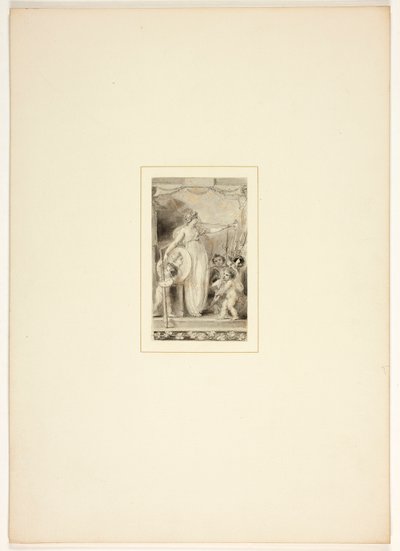 Studie für eine Platte aus The Task von Thomas Stothard