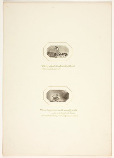 Studie für eine Platte aus Die Aufgabe von Thomas Stothard