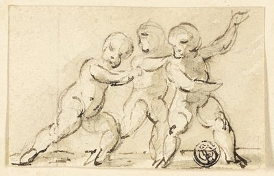 Drei Putti beim Spielen von Thomas Stothard