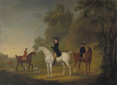 Lord Bulkeley und seine Harriers, sein Jäger John Wells und Whipper-In R. Jennings von Thomas Stringer