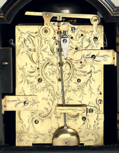 Detail einer George-III-Tischuhr, ca. 1770 von Thomas Wagstaff or Wagstaffe