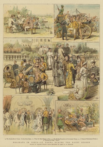 Ferien in Indien, in Poona während der Regenzeit von Thomas Walter Wilson