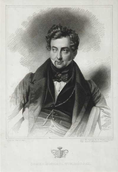 Porträt von Graf Michail Jurjewitsch Wiljegorski, frühe 1830er Jahre von Thomas Wright