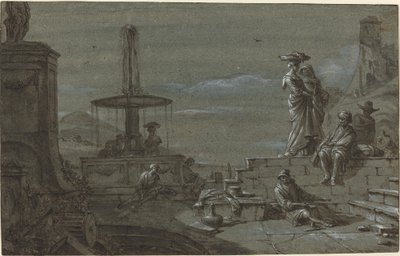 Piazza im Mondlicht von Thomas Wyck