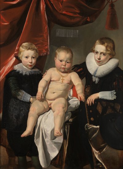 Gruppenporträt von drei Brüdern, namens Hendrick, Johannes und Simon von Thomas de Keyser