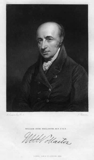William Hyde Wollaston 1766-1828, englischer Physiologe, Chemiker und Physiker, 1829 von Thomson