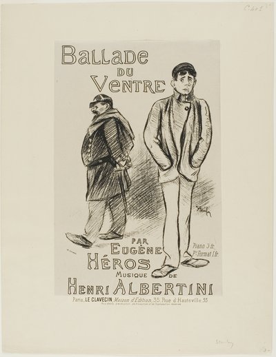 Ballade vom Bauch von Théophile Alexandre Pierre Steinlen