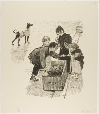 Die feine Gesellschaft! von Théophile Alexandre Pierre Steinlen