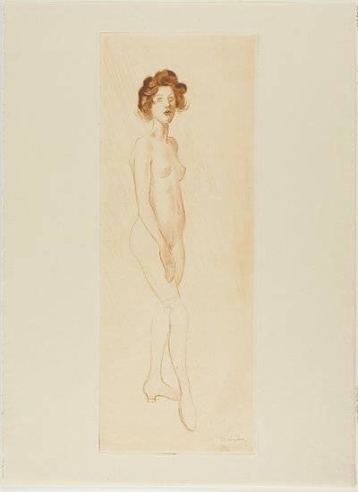Stehendes Modell von Théophile Alexandre Pierre Steinlen