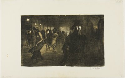 Paris, Nacht von Théophile Alexandre Pierre Steinlen