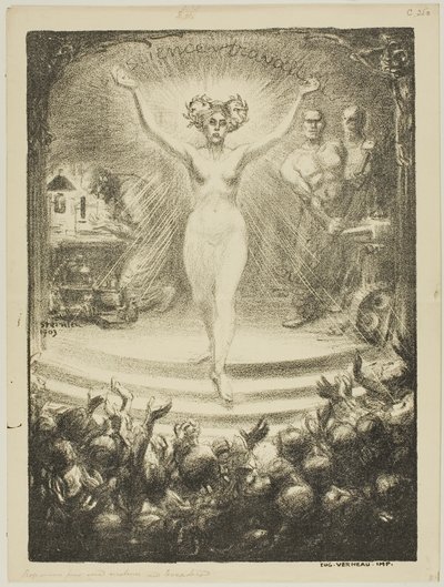 Programm für eine Matinée im Trocadéro von Théophile Alexandre Pierre Steinlen