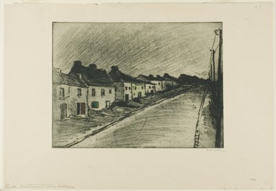 Straße durch ein Dorf von Théophile Alexandre Pierre Steinlen