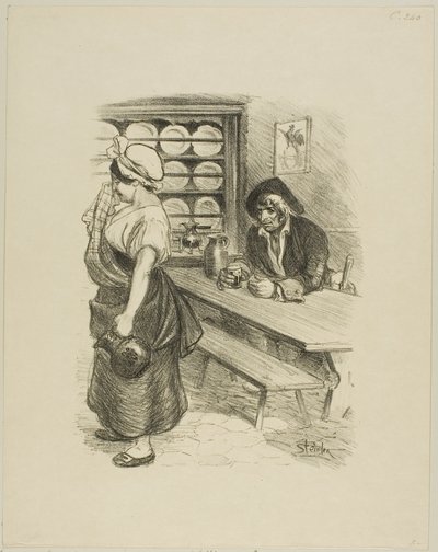Die Rückkehr des Seemanns von Théophile Alexandre Pierre Steinlen