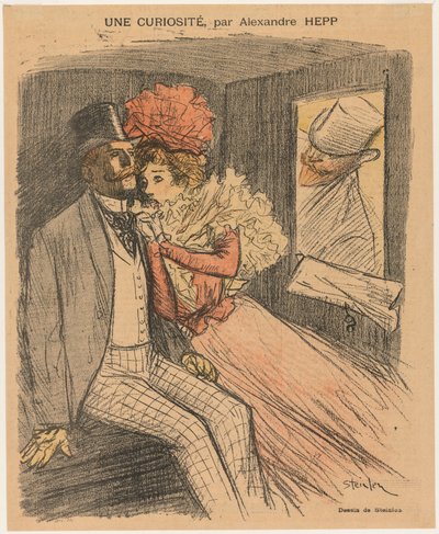 Gil Blas Illustré: Eine Kuriosität, von Alexandre Hepp, 1897 von Théophile Alexandre Steinlen