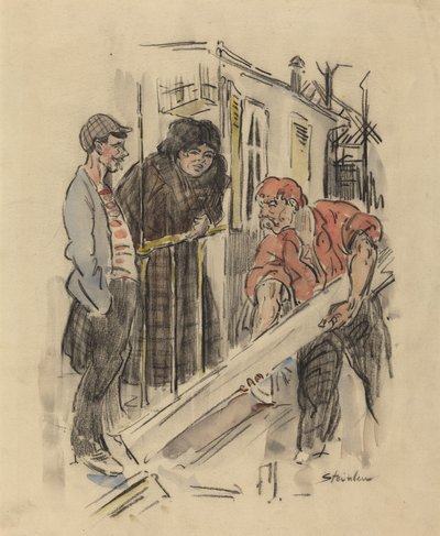Klatsch, spätes 19. - frühes 20. Jahrhundert von Théophile Alexandre Steinlen