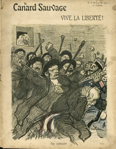 Illustration von Steinlen (1859-1923) für das Titelblatt von Die Wildente von Théophile Alexandre Steinlen