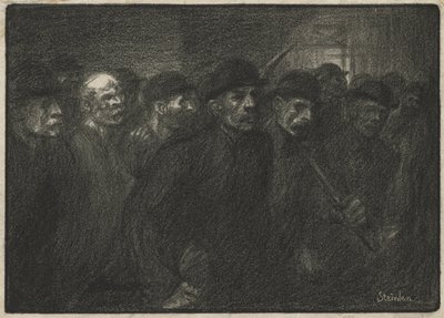 Arbeiter verlassen die Fabrik von Théophile Alexandre Steinlen