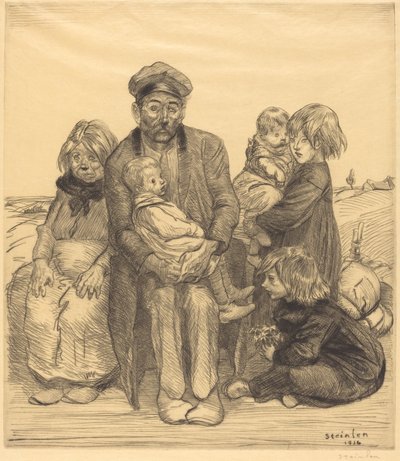 Arme Leute Les pauvres gens, 1914 von Théophile Alexandre Steinlen