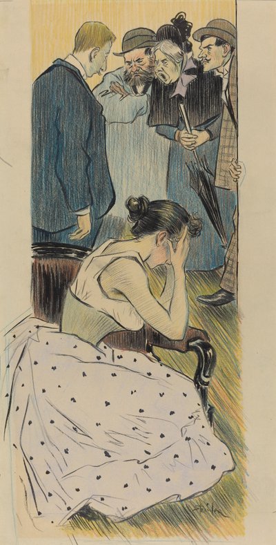 Sa famille chanson, 1893 von Théophile Alexandre Steinlen