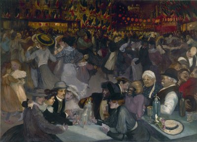 Der Ball am 14. Juli von Théophile Alexandre Steinlen