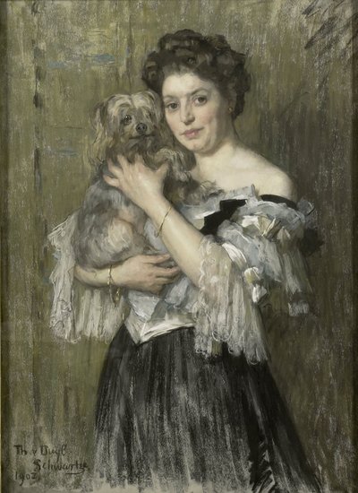 Maria Catharina Josephine Jordan (1866-1948), Ehefrau des Malers George Hendrik Breitner von Thérèse Schwartze